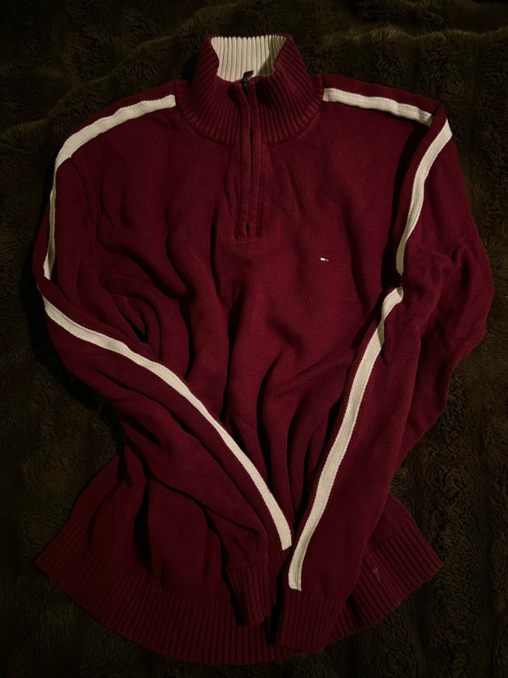 Tommy Hilfiger Quarter Zip Knit Sweater